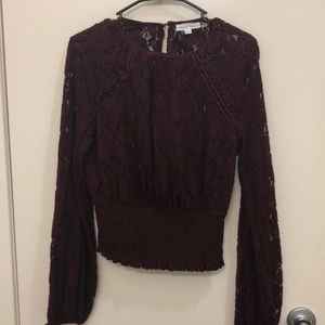 Lace Maroon Blouse